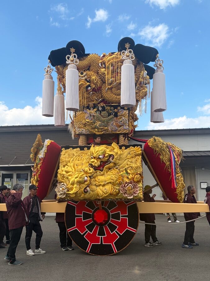 太鼓祭りの屋台に遭遇